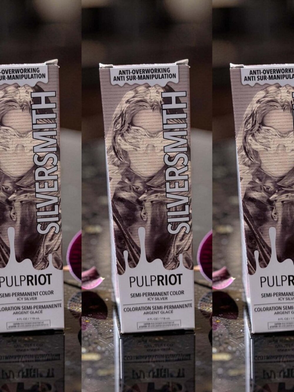 Pulp Riot Silver Smith Icy Silver Semi Permanent Color 4 oz_ 3 units
